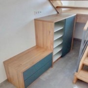 Sitzbank mit Schrank 69